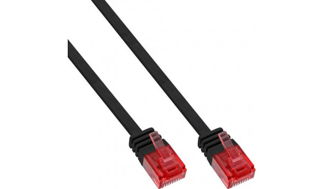 InLine Flat Ultraslim Patch Cable U/UTP Cat.6 Gigabit ready black 1.5m