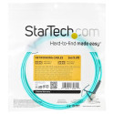 StarTech.com 3m (10ft) LC/UPC to LC/UPC OM4 Multimode Fiber Optic Cable, 50/125µm LOMMF/VCSEL Zipcor