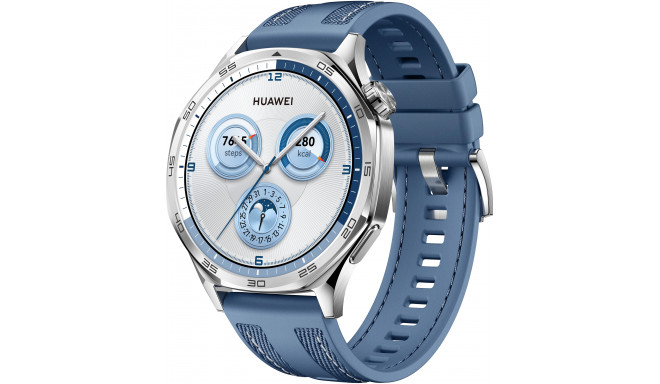 Huawei Watch GT 5 46mm, roostevaba teras/sinine