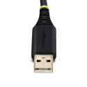 StarTech.com 10ft (3m) USB to Serial Adapter Cable, COM Retention, Interchangeable Screws/Nuts, USB-