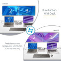 StarTech.com Dual-Laptop USB-C KVM Docking Station, Dual Monitor 4K 60Hz DisplayPort Dock, 5-Port US