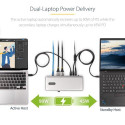 StarTech.com Dual-Laptop USB-C KVM Docking Station, Dual Monitor 4K 60Hz DisplayPort Dock, 5-Port US