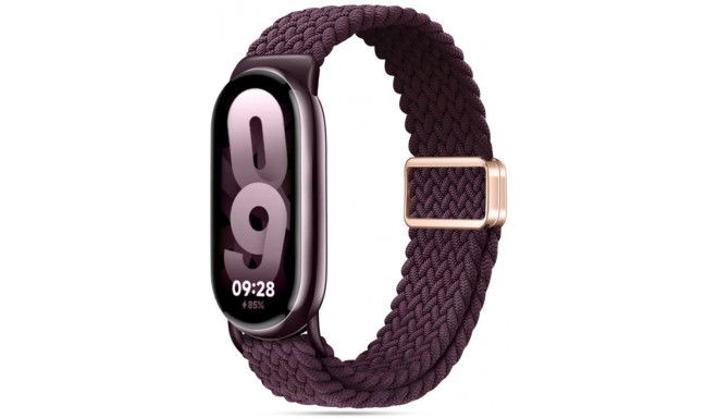 Tech-Protect kellarihm NylonMag Xiaomi Smart Band 8/9, dark cherry