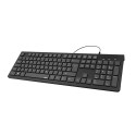 Hama KC-200 keyboard Universal USB QWERTZ German Black