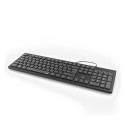 Hama KC-200 keyboard Universal USB QWERTZ German Black