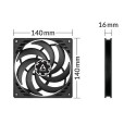 ARCTIC P14 Slim PWM PST Pressure-optimised 140 mm PWM Fan with integrated Y-cable