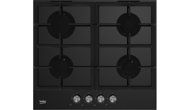 Beko HILG64225S hob Black Built-in 60 cm Gas 4 zone(s)