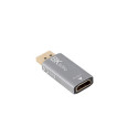 DISPLAYPORT(M)->HDMI(F) ADAPTER 8K SILVER LANBERG