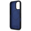 BMW BMHMP16S23SHEB iPhone 16 6.1" black/black hardcase Silicone Hexagon Blue Line MagSafe