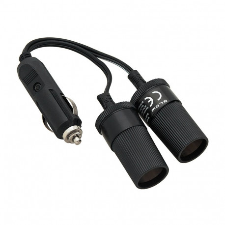 96-868# auto sigaretisüütaja jagaja 1x pistik/2x pesa + kaabel cs-25