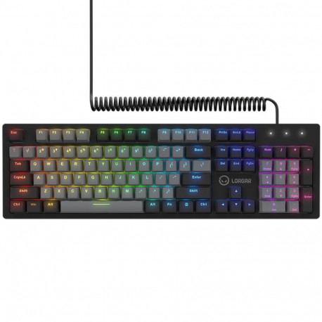 LORGAR Azar 514, Wired mechanical gaming keyboard, RGB backlight, 1680000 colour variations, 18 mode
