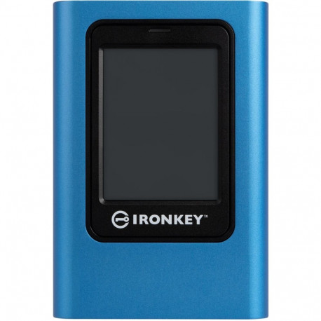 Kingston IronKey Vault Privacy 80 960 GB, External SSD (blue/black, USB-C 3.2 Gen 1 (5 Gbit/s))