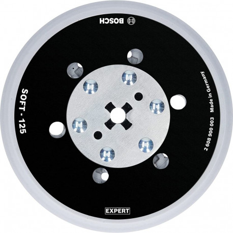 Bosch multi-hole pad 125mm soft M8 + 5/16 - 2608900003 EXPERT RANGE
