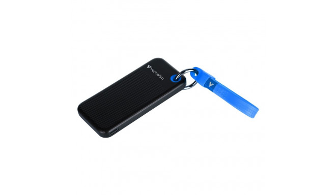 Kõvaketas väline SSD Verbatim Pocket SSD 1TB must/sinine, USB3.2 Gen2 10Gbps, M.2, USB-C kaabel, Re1