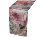 Table Runner Alexandra House Living Pink Textile 180 x 30 cm Velvet Floral