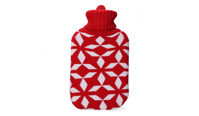 Hot Water Bottle EDM 76774 Rojo/Blanco Wool 2 L