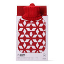 Hot Water Bottle EDM Red White Wool (2 L)