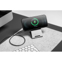 FORCELL F-ENERGY Flip Charge Qi2 15W wireless charger compatible with MagSafe silver FORCELL F-ENERGY Flip Charge Qi2 15W wireless charger compatible with MagSafe silver