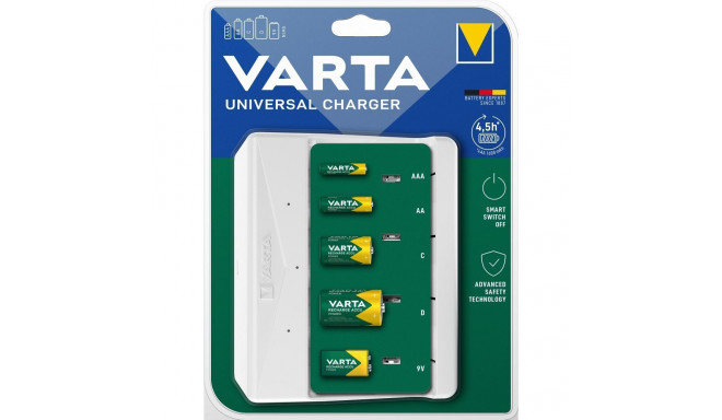 VARTA UNIVERSAL CHARGER 57658 9V, R14, R20 (without batteries)