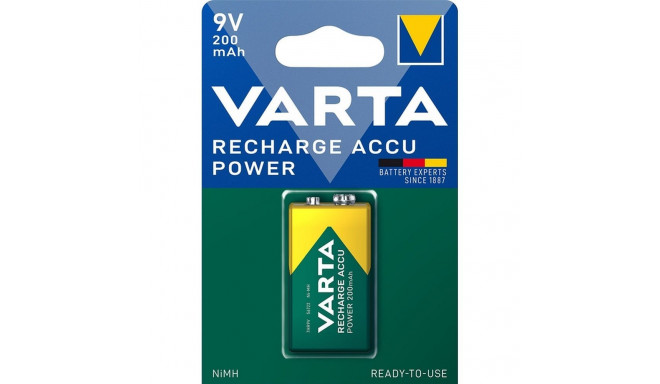 VARTA rechargeable battery 9V 200mAh Accu Power 1 pcs