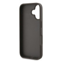 GUESS case for IPHONE 16 GUHCP16SP4TDPW (PU Leather 4G Triangle Strass) brown