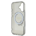 GUESS case for IPHONE 16 compatible with MagSafe GUHMP16SHFWFCK (IML Flowers Wreath) black