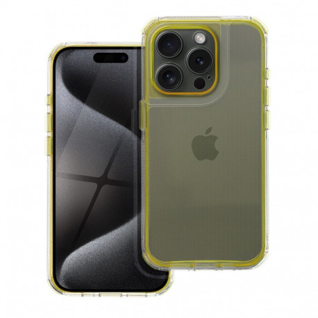 Case for iPhone 16 PRO MAX Matrix Clear yellow