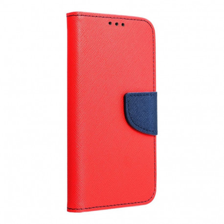 FANCY Book case for IPHONE 16 Plus red / navy