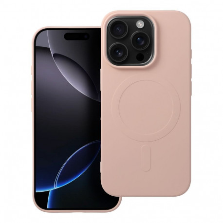 Case for IPHONE 16 Pro SILICONE MAG COVER (big hole) compatible with MagSafe pink