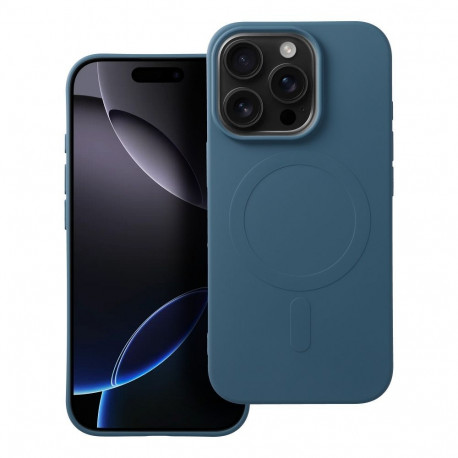 Case for IPHONE 16 Pro SILICONE MAG COVER (big hole) compatible with MagSafe blue