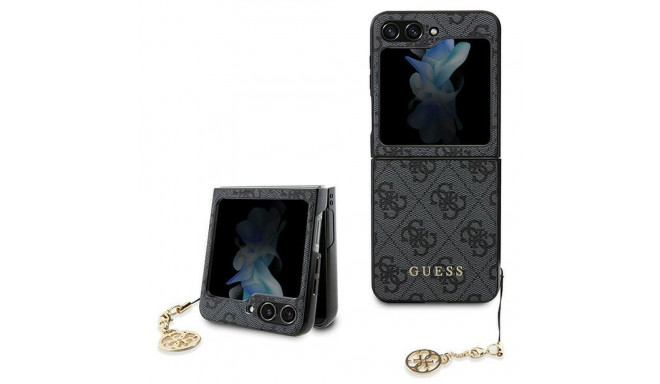 GUESS case for SAMSUNG Z Flip 5 GUHCZF5GF4GGR (4G Charm) grey