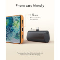 VEGER powerbank 5 000 mAh with built-in connector Type C PD QC3.0 3A 20W PlugOn (W0556) black