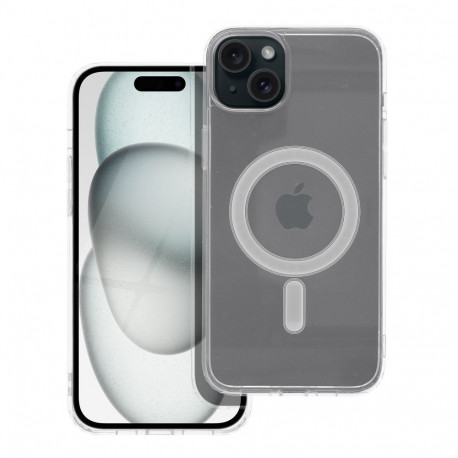 Case for iPhone 15 PLUS Clear Mag Cover (STR) compatible with MagSafe transparent