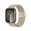 DUX DUCIS strap MIXTURE PRO stretchable braided for Apple Watch 42 / 44 / 45 / 49 mm beige