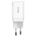 BASEUS charger USB A + Type C PD QC3.0 30W CCSUPP-E02/CCCJG30UE white