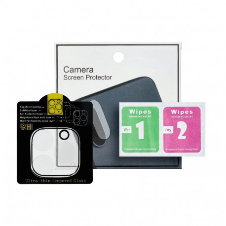 5D Full Glue Tempered Glass Camera Lens for iPhone 12 PRO transparent