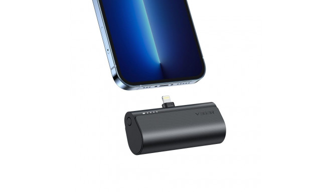 VEGER powerbank 5000 mAh with built-in connector Lightning PD QC3.0 3A 20W PlugOn (W0556P) black