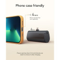 VEGER powerbank 5 000 mAh with built-in connector Lightning PD QC3.0 3A 20W PlugOn (W0556P) black