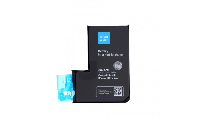 Battery without BMS for iPhone 12 PRO MAX 3687 mAh Blue Star HQ
