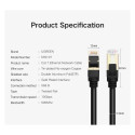 Cable F/FTP CAT7 with 2xRJ45 plugs 3m black NW107 UGREEN