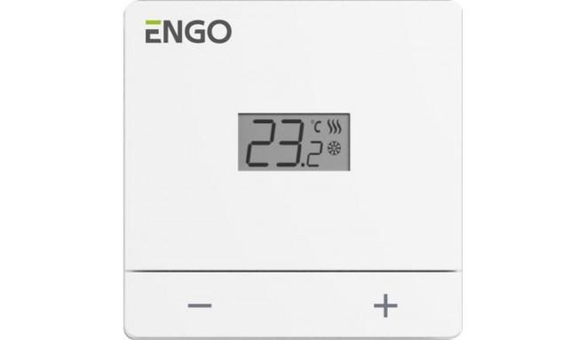 Engo Wired temperature controller, white, mains power supply 230V EASY230W