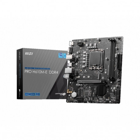MSI emaplaat PRO H610M-E DDR4 Intel H610 LGA 1700 micro ATX