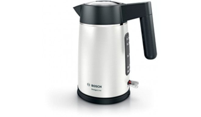 Bosch DesignLine electric kettle 1.7 L 2400 W Black  Silver