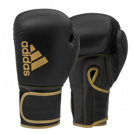 adidas HYBRID 80 ADIH80 boxing gloves black gold (16 oz)