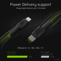 "GreenCell USB-C > Lightning (ST-ST) 1m Ladekabel Schwarz"