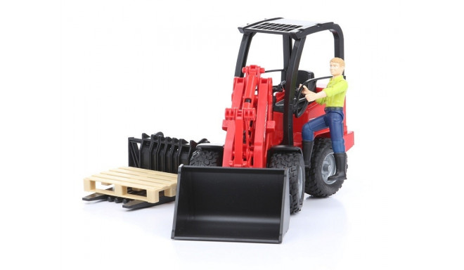 Bruder Schaffer compact loader with figure