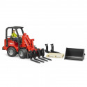 Bruder Schaffer compact loader with figure