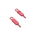 Key / needle for SIM card tray needle keychain magenta