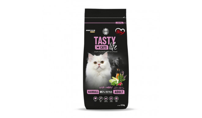 BIOFEED Tasty Cats Life Hairball jänes kuiv kassitoit 1,5kg