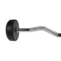 HMS GSL40 fixed barbell/grip rubberised broken 40kg